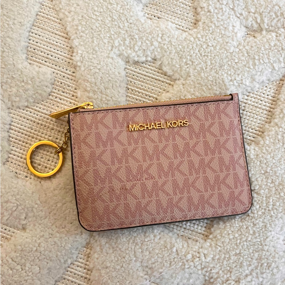 Pink Michael Kors Card Holder
